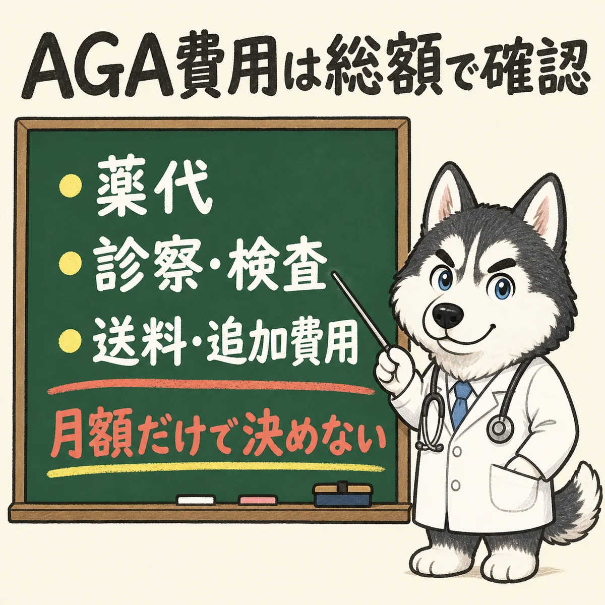 AGA治療の費用を総額で確認するポイント